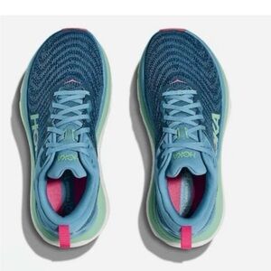 Hoka Gaviota 5 Women's Teal and Pink Athletic Shoes
